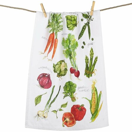 TARIFA 18 x 25 in. Field Guide Market Flour Sack Kitchen Towel, 4PK TA3685863